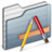 Applications Folder graphite Icon